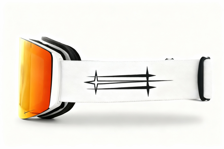 ALPHA Magnetic Ski Goggles | Asian Fit | 3-Lens Kit | Blaze/White